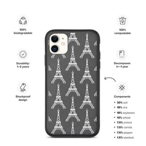 Eco-Friendly Biodegradable iPhone Cases - Eiffel Tower theme by AAUstyle