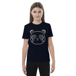 Load image into Gallery viewer, Happy Panda Style Art Organic Cotton Kids T-shirt - Eco-Friendly Unisex Kids Tees
