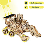 Load image into Gallery viewer, Robotime 3D Wooden Assembly Space Hunting Solar Energy Car Toys
