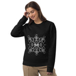 Load image into Gallery viewer, Unisex Halloween Sweatshirt - Skeleton &amp; Spider Web Art by AAUstyle, ECO-Friendly sweatshirts

