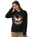 Load image into Gallery viewer, Unisex Skull Art Halloween Sweatshirt - Skull &amp; Bones Art by AAUstyle, ECO-Friendly sweatshirts
