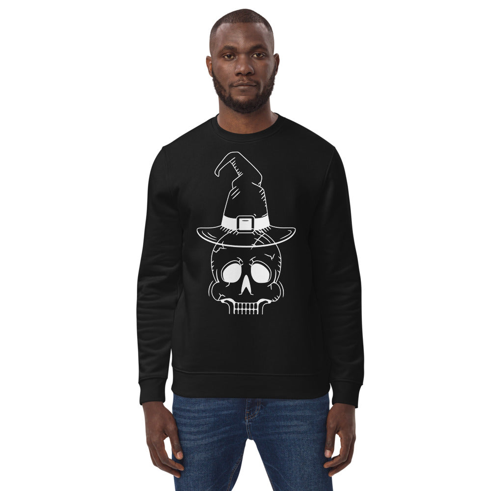 Unisex Eco-Friendly Halloween Sweatshirt - Skull Art by AAUstyle