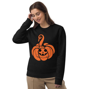 Unisex Halloween Sweatshirt - Pumpkin Art by AAUstyle, Eco-Friendly Sweatshirts