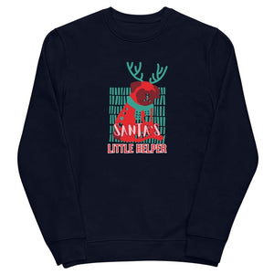 Unisex Eco Sweatshirt - Santa's Little Helper Christmas Style Art by AAUstyle