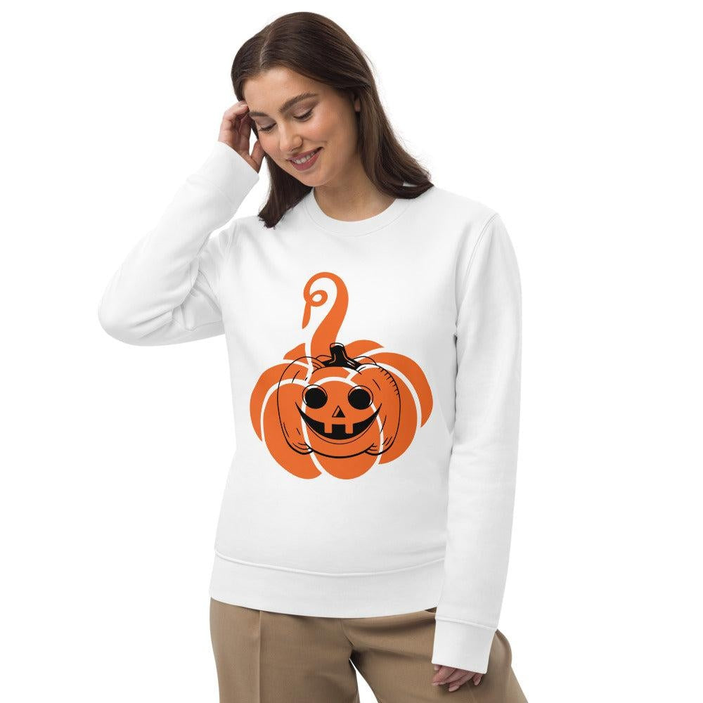 Unisex Halloween Sweatshirt - Pumpkin Art by AAUstyle, Eco-Friendly Sweatshirts