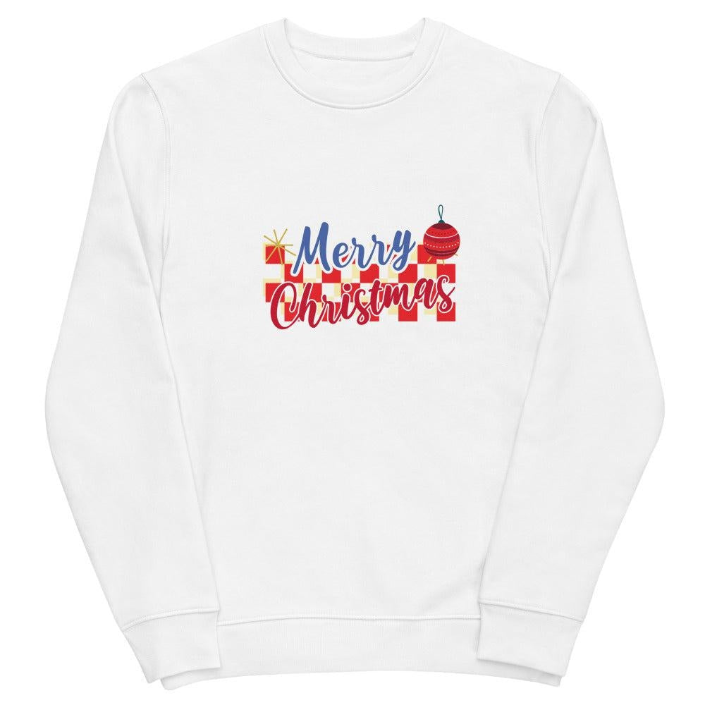 Unisex Eco Sweatshirt - Merry Christmas Style Art by AAUstyle