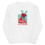 Load image into Gallery viewer, Unisex Eco Sweatshirt - Santa&#39;s Little Helper Christmas Style Art by AAUstyle

