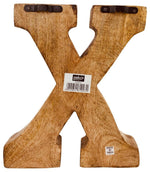Load image into Gallery viewer, Hand Carved Wooden Geometric Letter X
