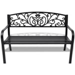 Load image into Gallery viewer, Garden Bench 127 cm Cast Iron Black
