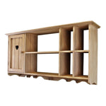 Load image into Gallery viewer, Wooden Wall Hanging Unit With Cupboard &amp; Shelves
