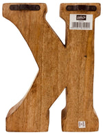 Load image into Gallery viewer, Hand Carved Wooden Geometric Letter K
