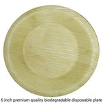 Load image into Gallery viewer, 25 Eco Friendly Compostable Disposable Areca Palm Leaf Round Plates - Fast Delivery
