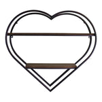 Load image into Gallery viewer, Heart Shaped Metal &amp; Wood Shelf Unit
