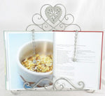 Load image into Gallery viewer, Grey Heart Cookery Book Holder

