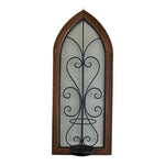 Load image into Gallery viewer, Candle Wall Sconce, Church Window Design
