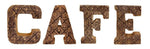 Load image into Gallery viewer, Hand Carved Wooden Geometric Letters Cafe
