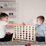 Load image into Gallery viewer, Doodle Giant Wooden 4 In a Row Board Game for Kids and Family

