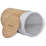 Load image into Gallery viewer, vidaXL Bamboo Laundry Bin Hamper Basket Round/Rectangular/Oval Natural/Brown
