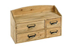 Load image into Gallery viewer, Shabby Chic Small Wooden Cabinet 4 Drawers
