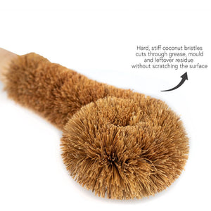 Eco-Friendly Coconut Bottle Brush - Fast Delivery