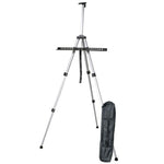 Load image into Gallery viewer, Deluxe Artist 135 cm Portable Field Easel Aluminium Fold-able Easel with Free Carrier Bag
