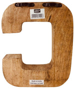 Load image into Gallery viewer, Hand Carved Wooden Embossed Letter C
