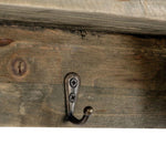 Load image into Gallery viewer, Wooden Wall Shelf with 4 Hooks 54 x 10 x 18 cm
