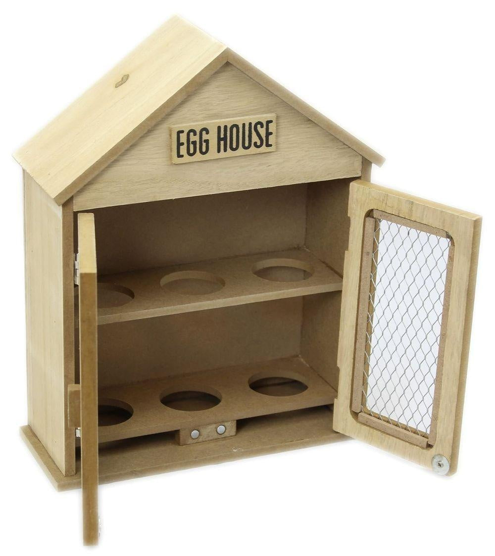 Wooden Two Door Egg House - 25cm x 19cm