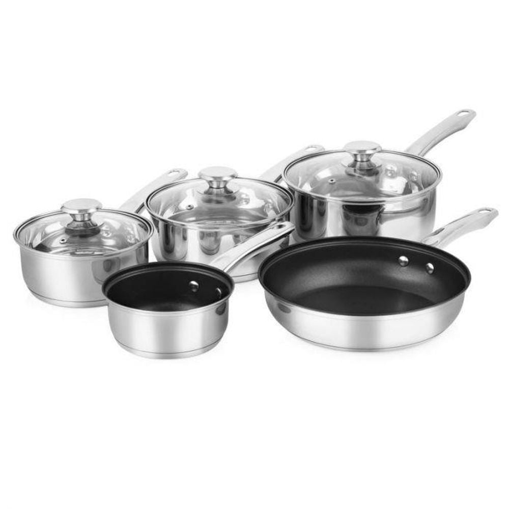 Tower 5-Piece Pan Set Stainless Steel