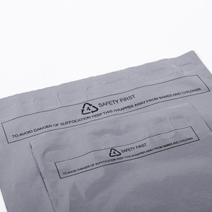 Self Seal Recycled Plastic Postal Grey Mail Bag 17x24 Inch/43.2x61.0cm