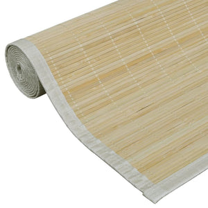 vidaXL Rug Non-sliding Bamboo Carpet 39.4"x63"/63"x90.6" Light Brown/Brown