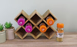 Load image into Gallery viewer, Freestanding Wooden Spice Rack, holds 8 bottles
