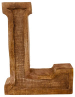 Load image into Gallery viewer, Hand Carved Wooden Embossed Letter L
