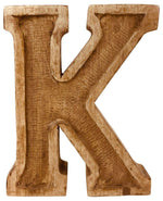 Load image into Gallery viewer, Hand Carved Wooden Embossed Letter K
