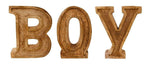 Load image into Gallery viewer, Hand Carved Wooden Embossed Letters Boy
