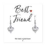 Load image into Gallery viewer, Best Friend Earrings &amp; Message Card
