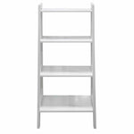 Load image into Gallery viewer, Ladder Shelf Wooden 4 Tier Storage Unit Display Standing Bathroom Shelf | Bookshelf Display Rack Bookcase Storage White
