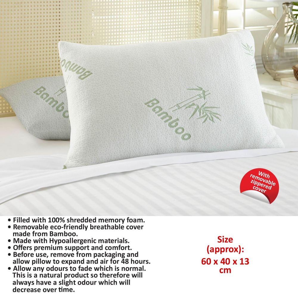 Bamboo Memory Foam Pillow AS-61478