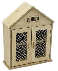 Wooden Two Door Egg House - 25cm x 19cm