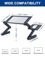 Load image into Gallery viewer, Adjustable Height Foldable Laptop Desk - Up to 17&quot; Laptops
