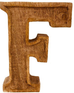 Load image into Gallery viewer, Hand Carved Wooden Embossed Letter F
