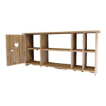 Load image into Gallery viewer, Wooden Wall Hanging Unit With Cupboard &amp; Shelves
