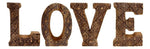 Load image into Gallery viewer, Hand Carved Wooden Geometric Letters Love
