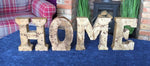 Load image into Gallery viewer, Hand Carved Wooden Flower Letters Home
