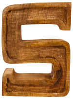 Load image into Gallery viewer, Hand Carved Wooden Embossed Letter S
