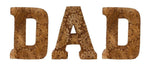 Load image into Gallery viewer, Hand Carved Wooden Flower Letters Dad
