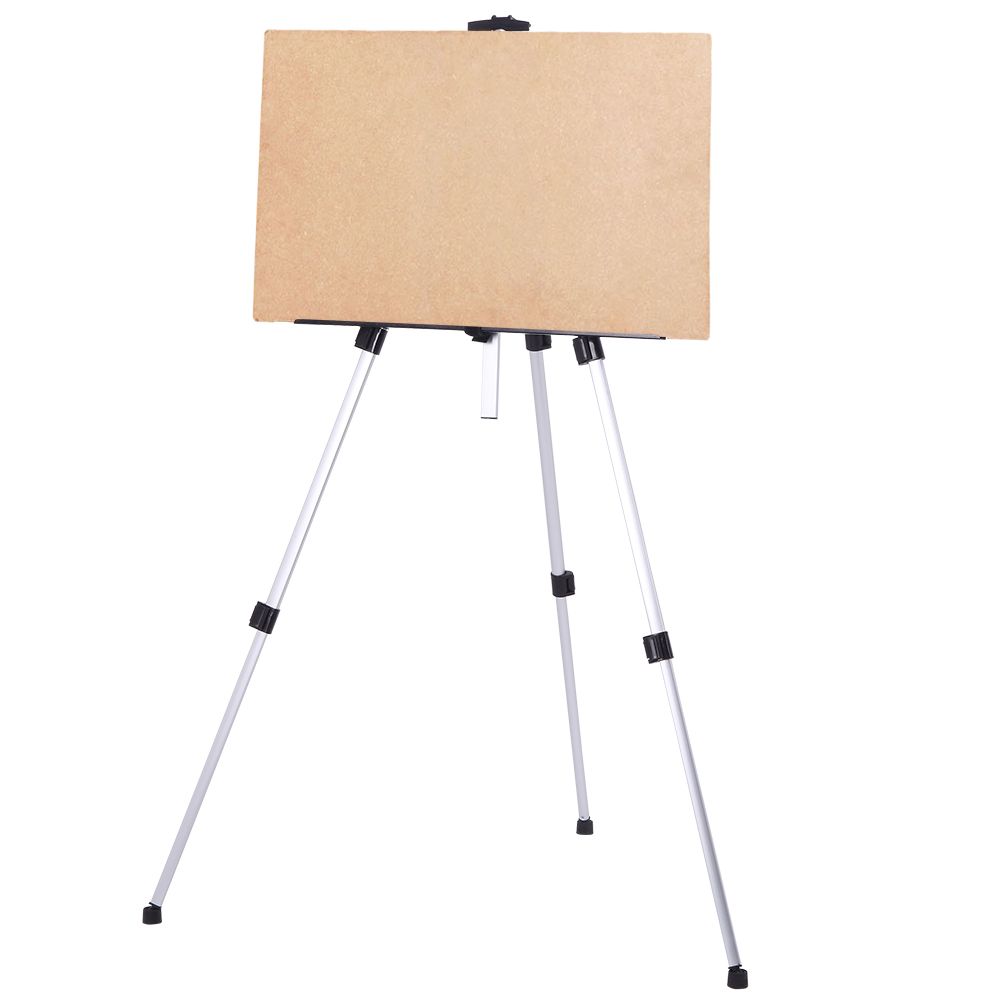New Artist Aluminium Alloy Folding Easel Light Weight And Carry Bag White